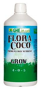 Мы продаем Flora Coco Grow 4 - 0 - 5 повышенного качества, оптом и в розницу Flora Coco Grow - обеспечит Ваши растения полноценным и сбалансированным питанием на стадии вегетативного роста.