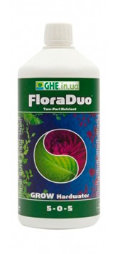Мы продаем Flora Duo Grow HW GHE повышенного качества, оптом и в розницу Это полноценное питательное вещество, специально разработанное для быстрорастущих растений с явным различием в потребностях при росте и цветении.