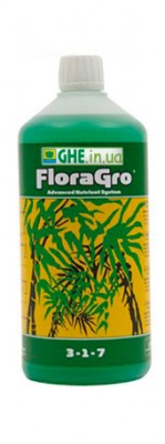 Мы продаем Flora series Gro GHE  3 - 1 - 6 повышенного качества, оптом и в розницу  Flora series Gro  - стимулирует бурный рост стебля и листьев, даёт растению силу, необходимую для дальнейшего цветения. Gro очень нужный и незаменимый. Он придаёт обильность запаха. В нём присутствуют два незаменимо важных природных соединения и на цветении, даже в последним недели, необходимо его использовать. Многие замечали усиление эффекта. 
